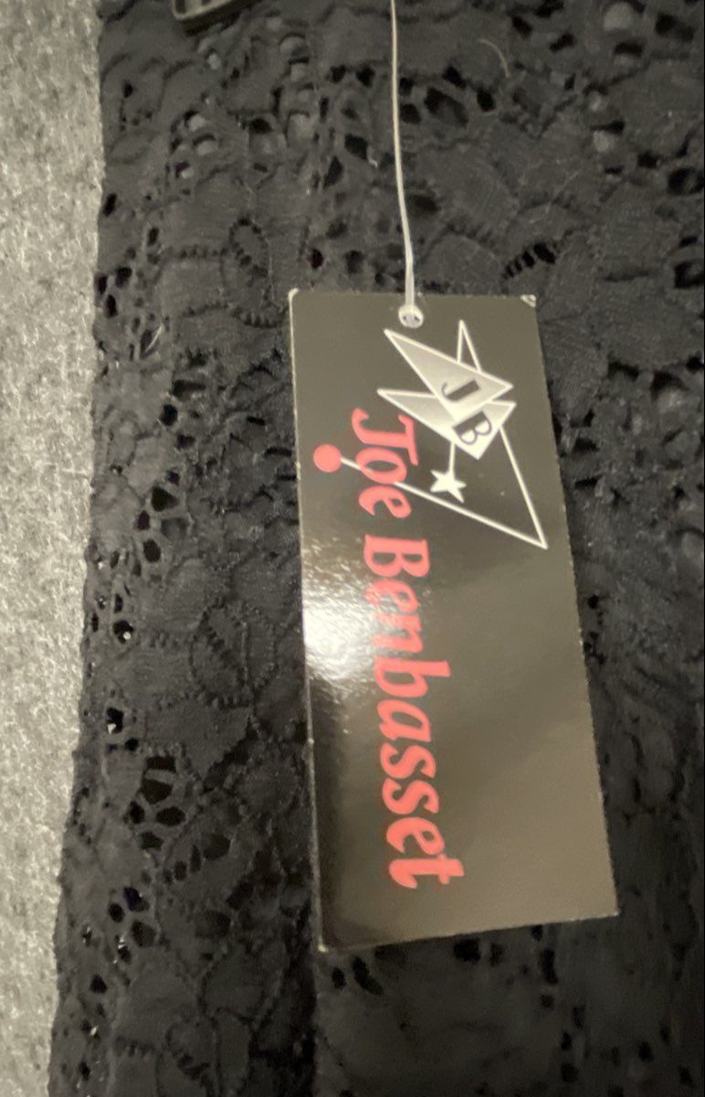 Joe Benbasset Kohl's Women's Black Floral Lace Flared Skirt Sz M NWT