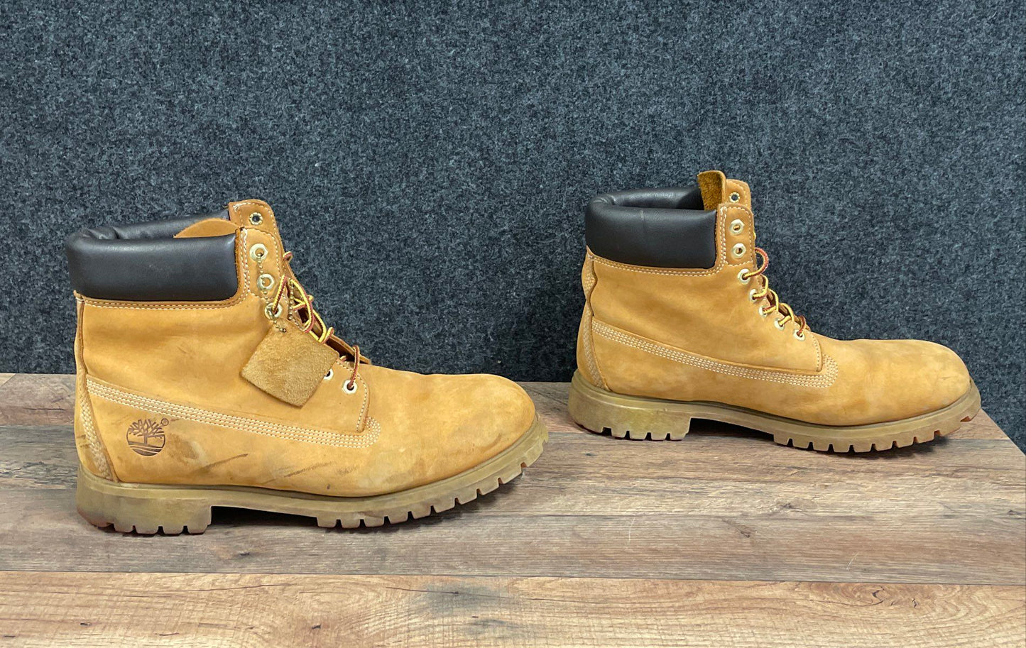 Timberland 6-Inch Premium Waterproof Wheat Nubuck Boots Men's Size 12