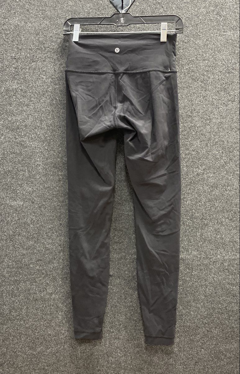 Lululemon Women's Black High-Rise Yoga Athletic Leggings Full Length Pants