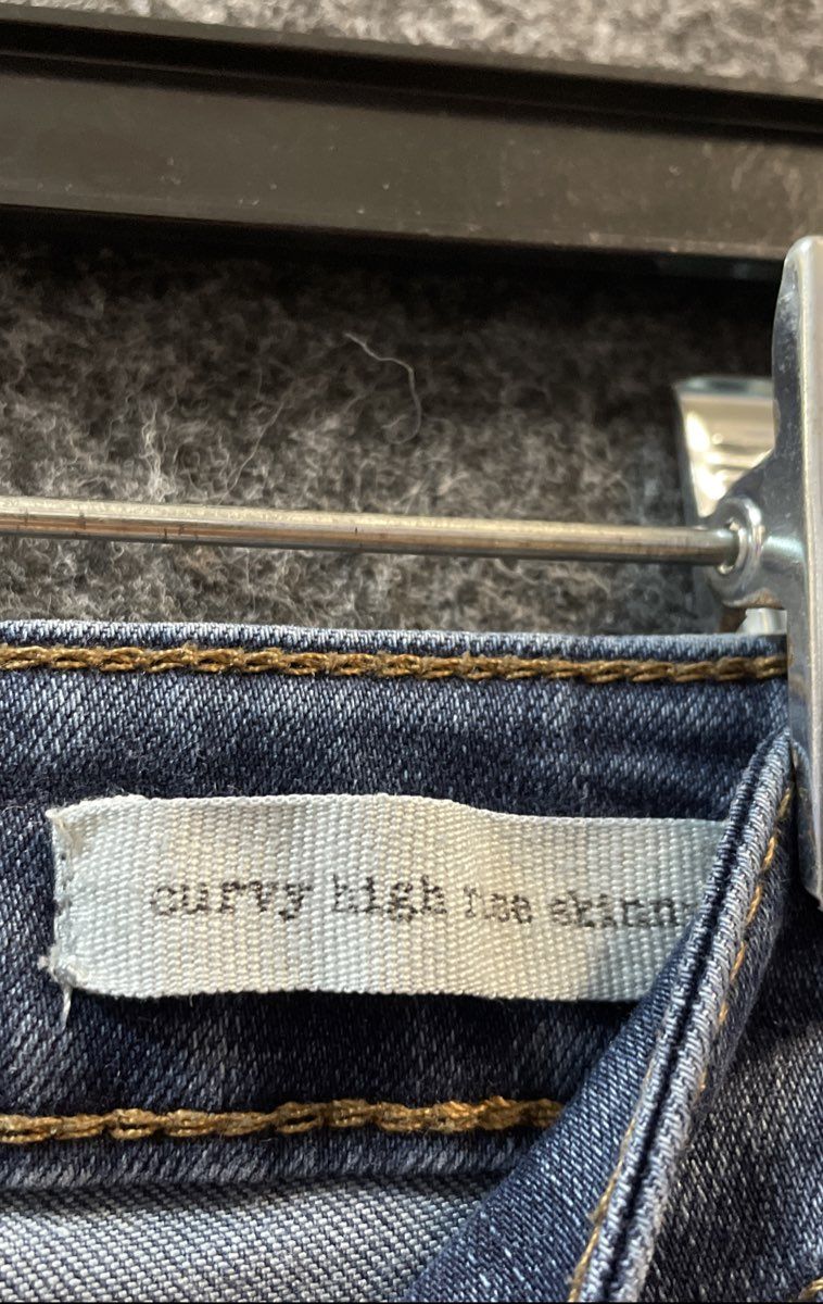 Jessica Simpson Women's Blue Curvy High Rise Skinny Jeans Size 25