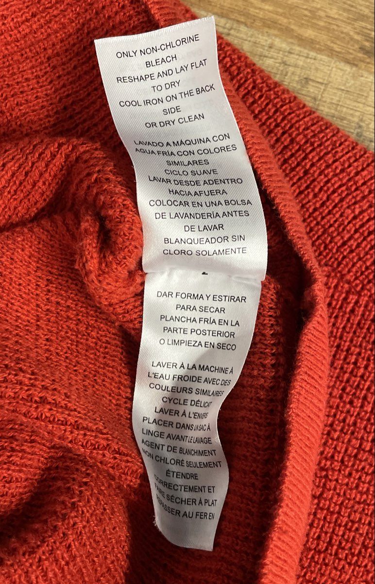 Michael Kors Women's Orange Short Sleeve Textured Knit Scoop Neck Top Sz XL