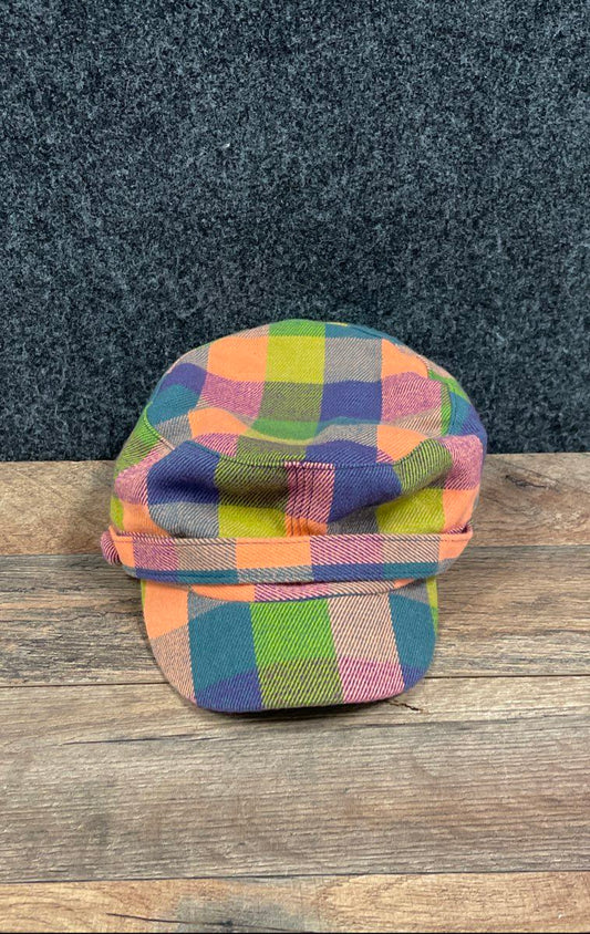 D&Y Women's Plaid Cadet Cap DYW-0850CD Multicolor Acrylic Military Hat OSFM