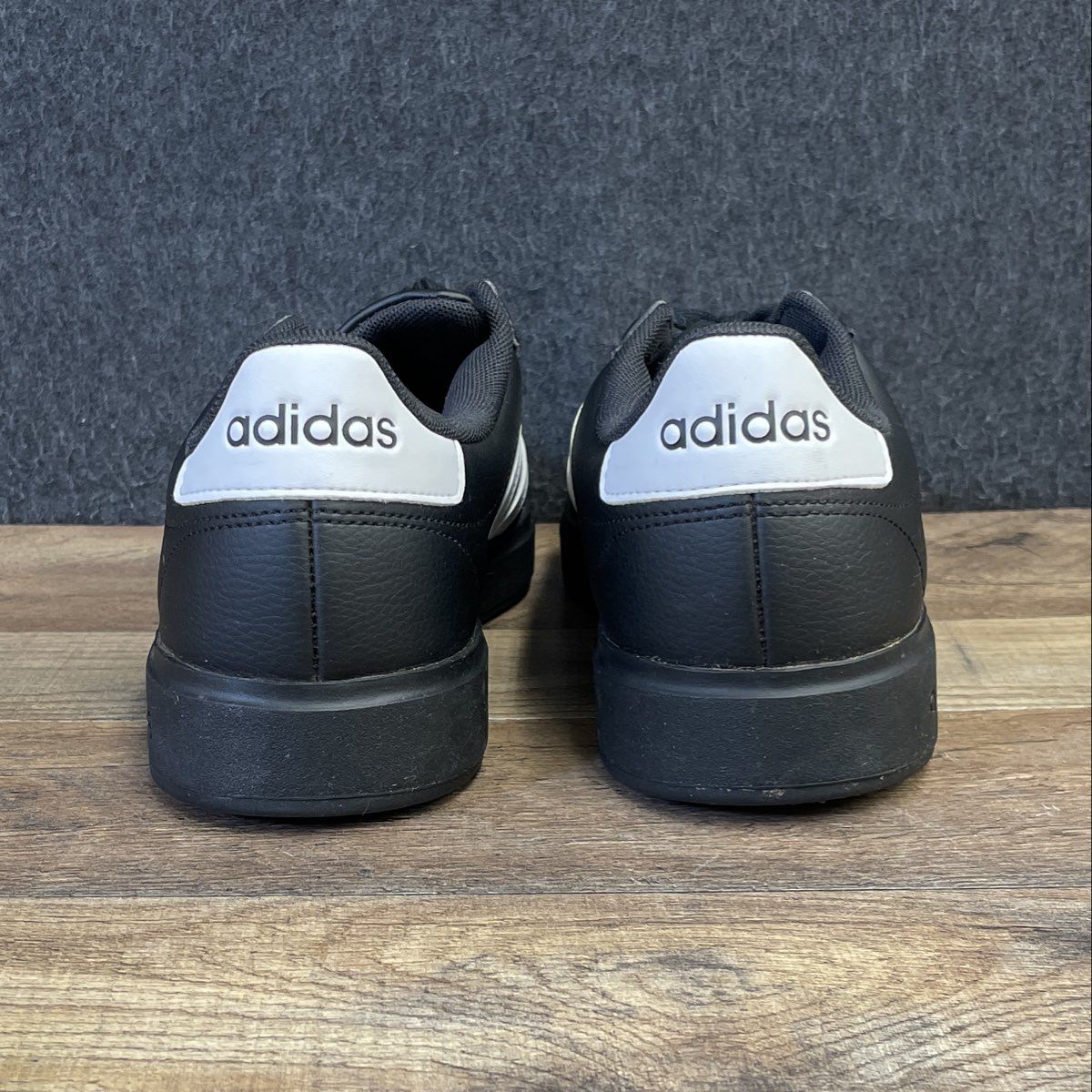 Adidas Grand Court Base 2.0 Black White Lifestyle Sneakers Men's Size 8