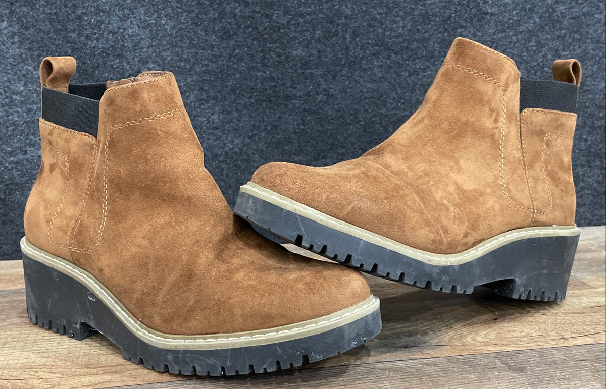Sonoma Goods for Life Brown Suede Ankle Boots Women's Size 9