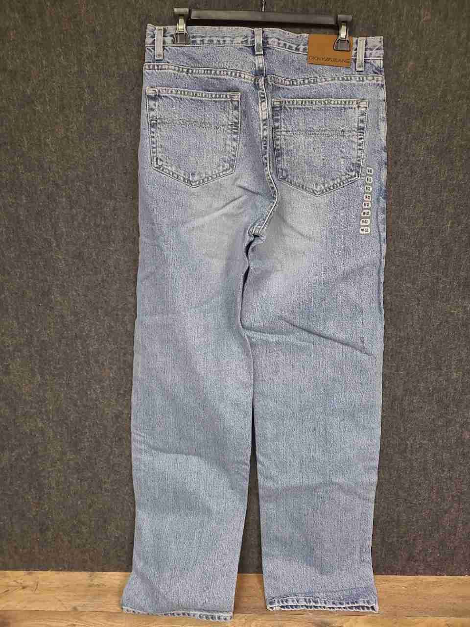 Vintage 90s DKNY Jeans Men's Light Wash Straight Leg 100% Cotton Sz 32x34