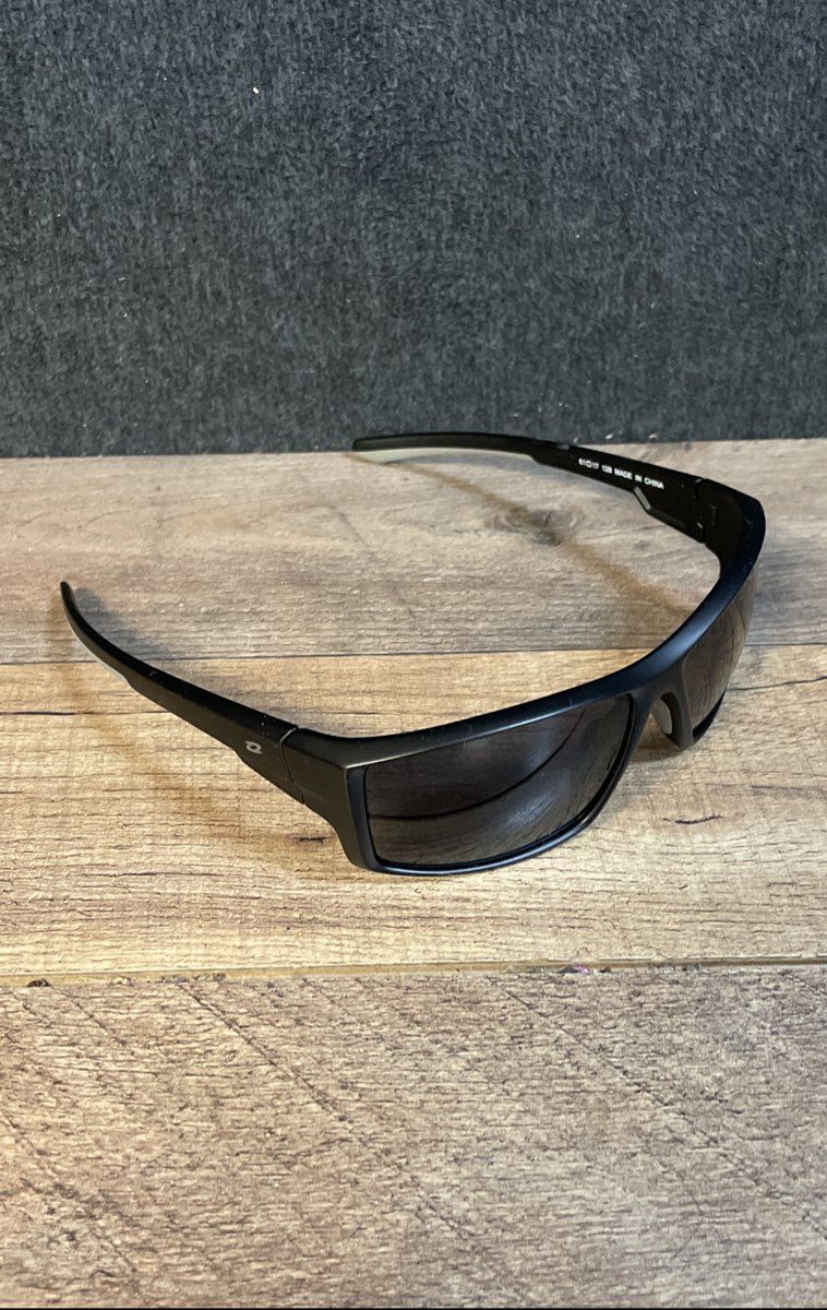 Rivbos Men's Sport Sunglasses Black Wrap Frame RB861 61-17-128 With Case