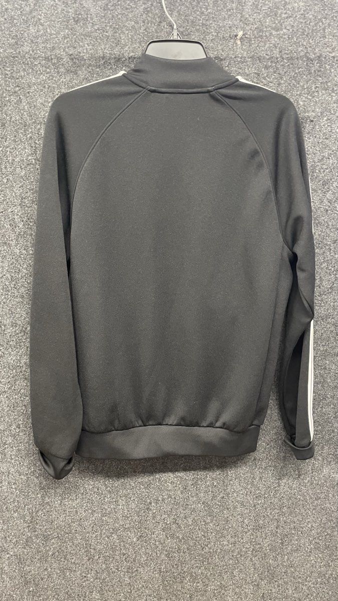 Adidas Originals 3-Stripe Track Jacket Black White Trefoil Full Zip Sz M