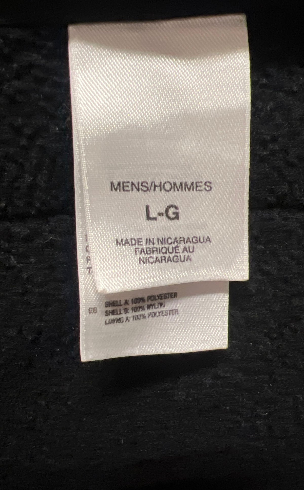 The North Face Men's Denali Fleece Vest Black Full Zip Size L