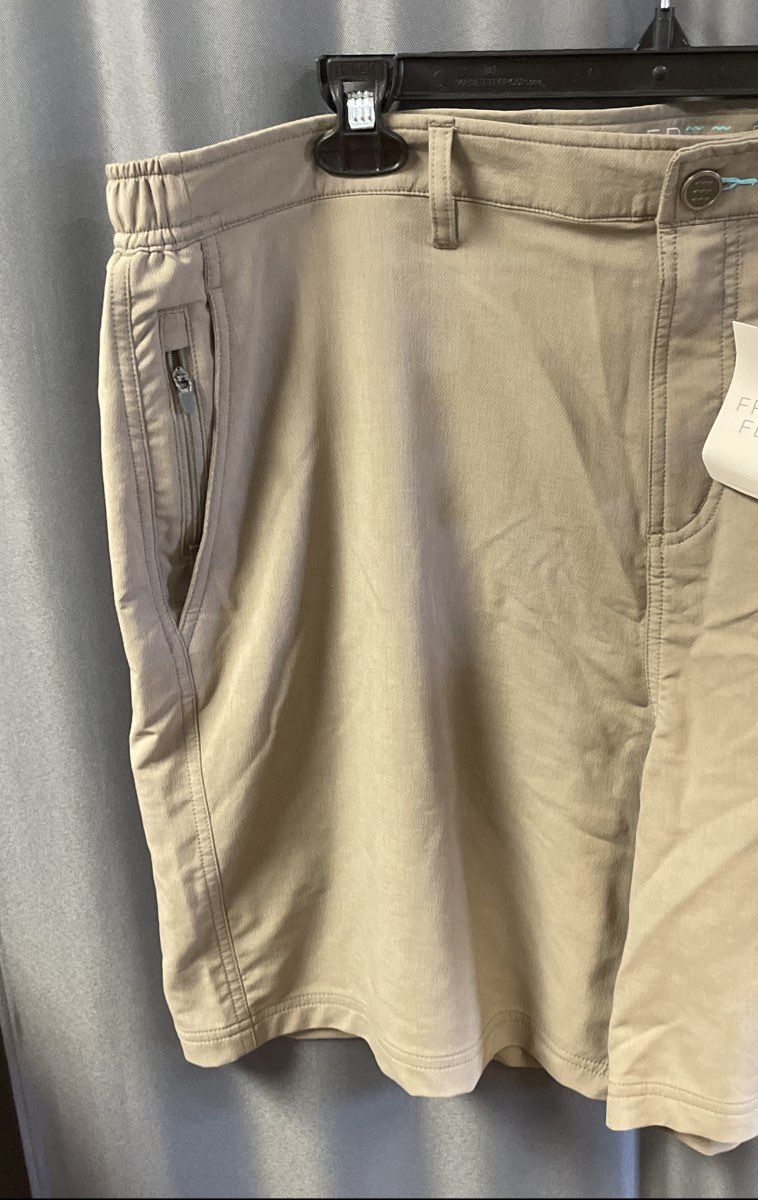 Free Fly Men's Utility Shorts Sandbar Beige Bamboo Blend NWT Sz 3XL