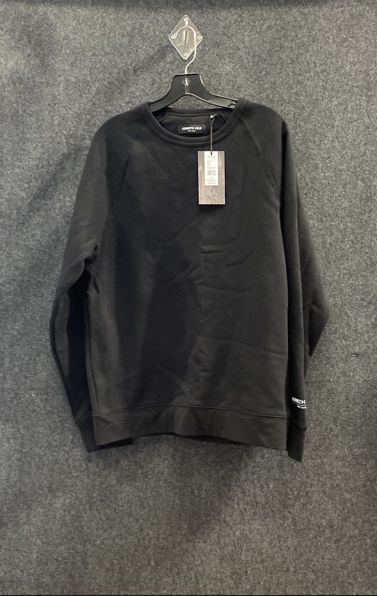 Kenneth Cole Men's Black Core Fall Raglan Crewneck Sweater Sz L NWT
