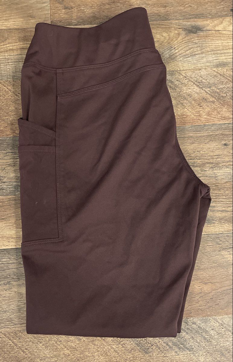 Carhartt Women's Force Fitted Lightweight Utility Leggings Brown Sz L