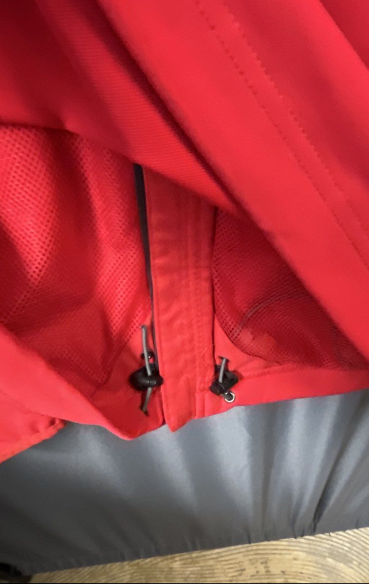 The North Face Men's WindWall Softshell Jacket Red Gray Full Zip Size XL