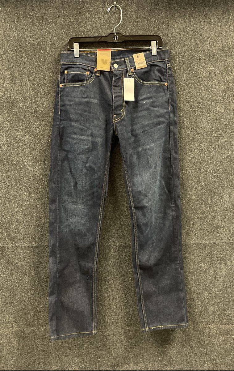 Levi's Men's 505 Regular Fit Stretch Straight Leg Dark Blue Jeans 32x32 NWT