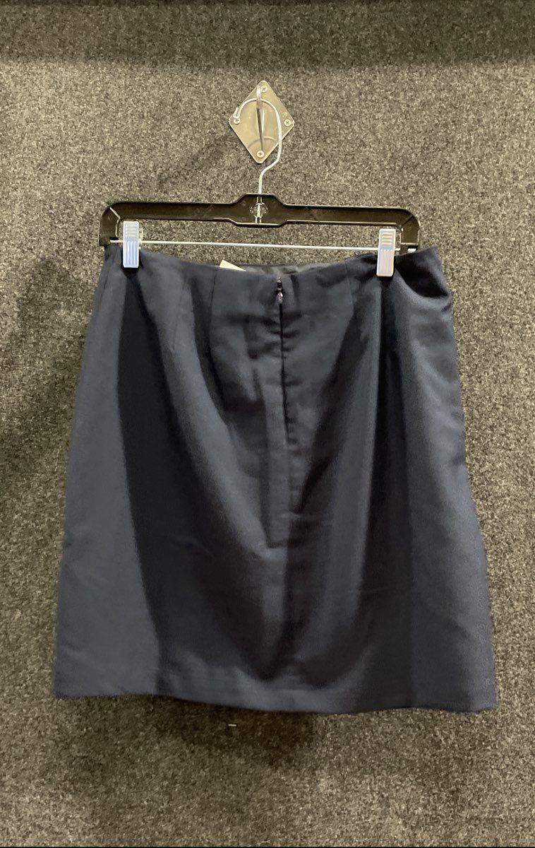 Loft Women's Navy Blue Double Breasted Gold Button Mini Skirt NWT Sz 4