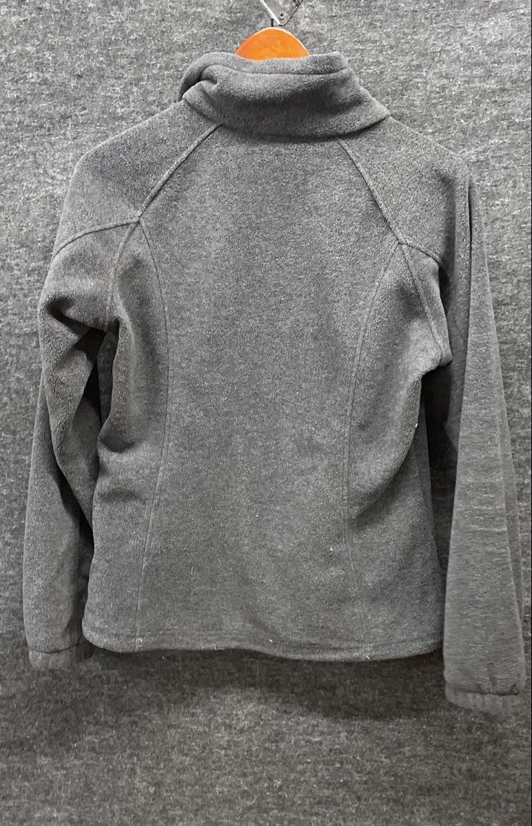Columbia Women's Gray Benton Springs Full Zip Fleece Jacket Mock Neck Sz S