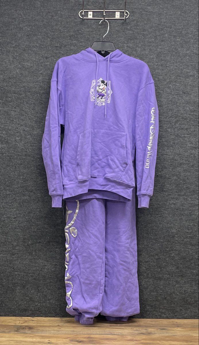 Disney 100 Years of Wonder Hoodie and Sweatpants Set Purple Size Small Mickey