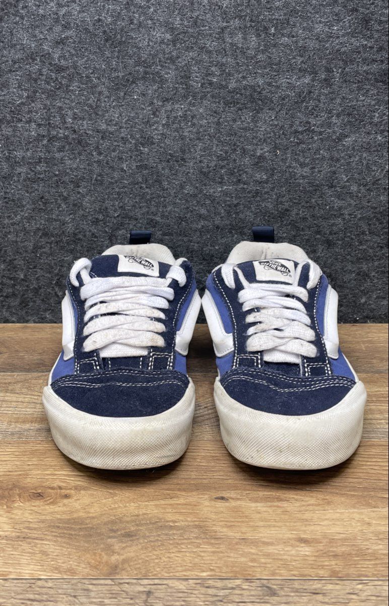 Vans Knu Skool Navy Blue White Suede Chunky Skate Shoes Men's 6.5 Women's 8