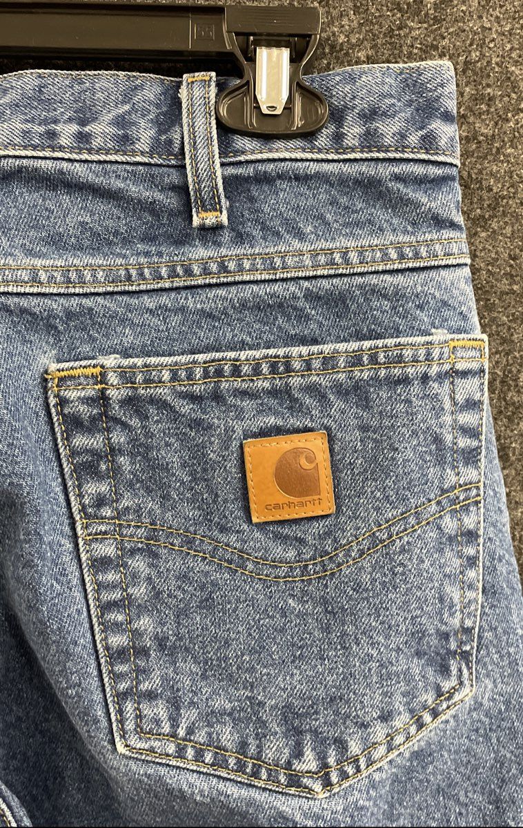 Carhartt Men's B17 DST Relaxed Fit Tapered Leg Jeans Dark Stone Blue Sz 32x30