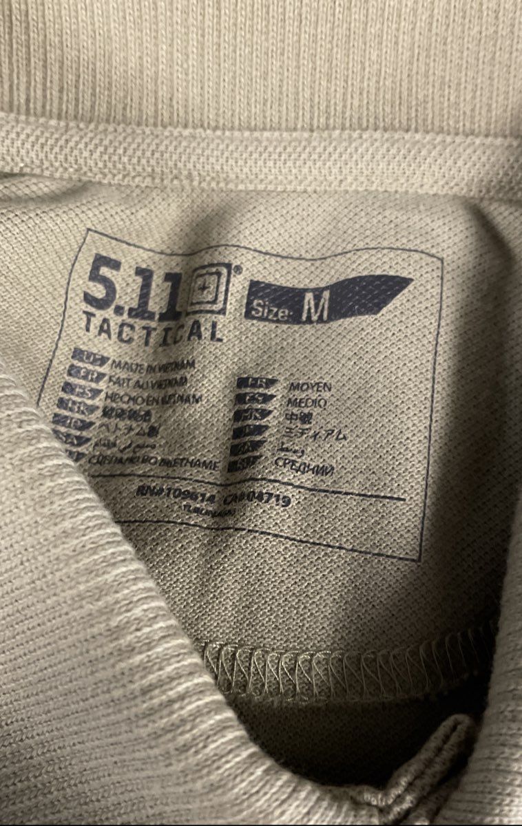 5.11 Tactical Men's Short Sleeve Polo Shirts Lot of 5 Tan Khaki Size M