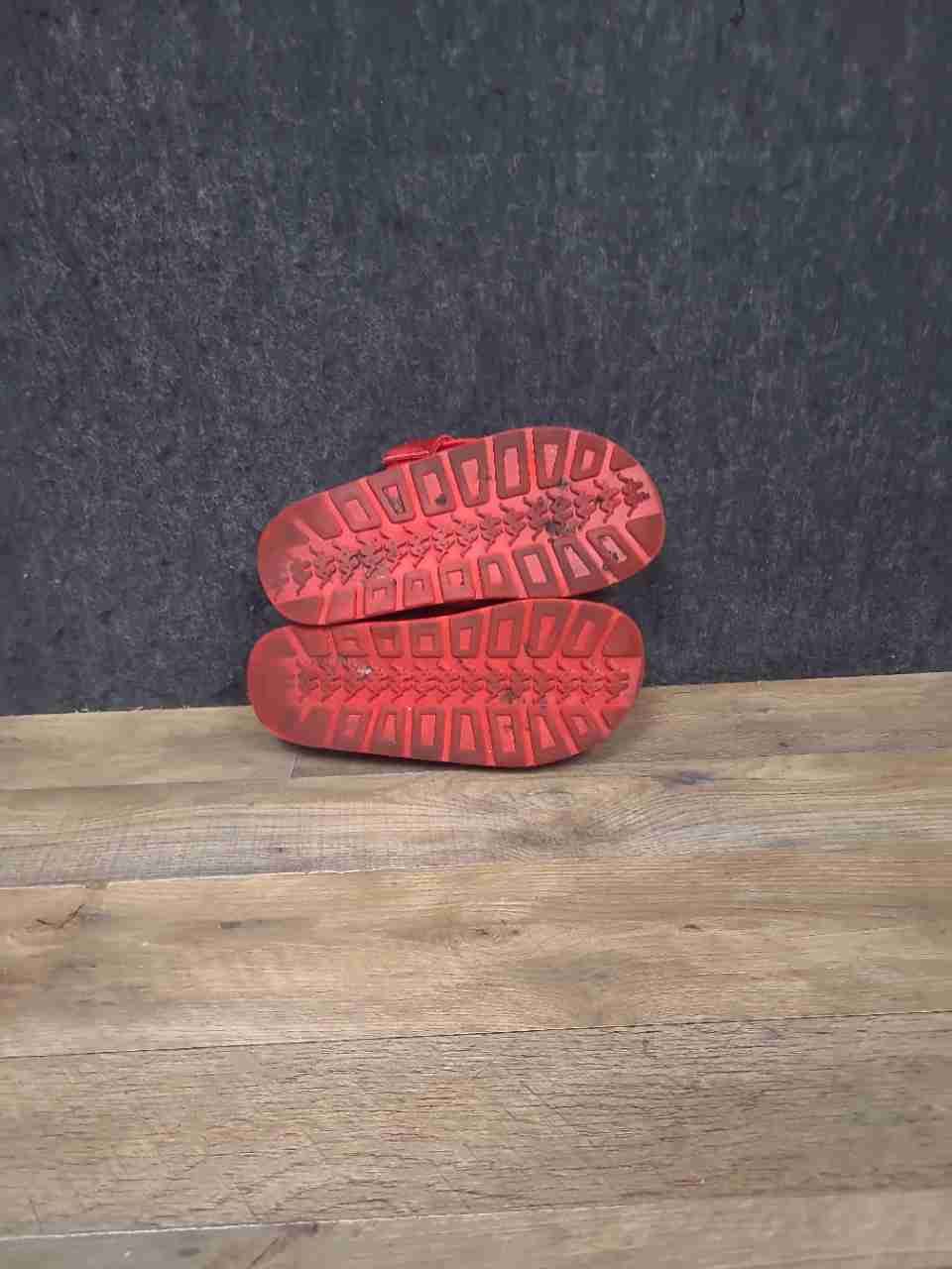 Kappa 222 Banda Mitel 1 Red White Logo Taping Slide Sandals Men's Size 8