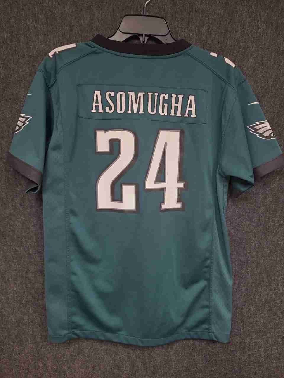 Nike Youth XL Philadelphia Eagles Nnamdi Asomugha #24 NFL Jersey Midnight Green