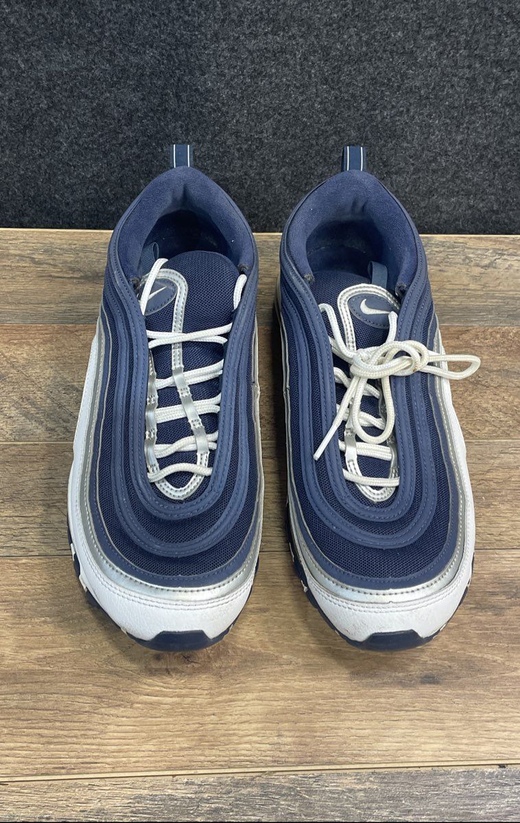 Nike Air Max 97 Midnight Navy White Silver Running Shoes