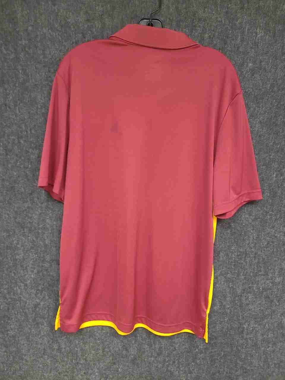 NFL Team Apparel Men's Washington Redskins Polo Shirt Burgundy Gold TX3 Cool L