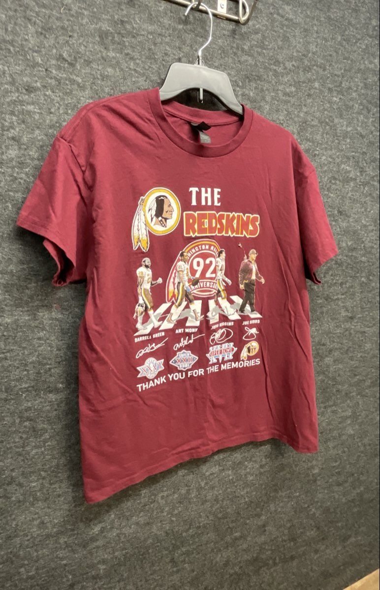 NFL Football Washington Redskins 92nd Anniversary T-Shirt Large Bella Canvas