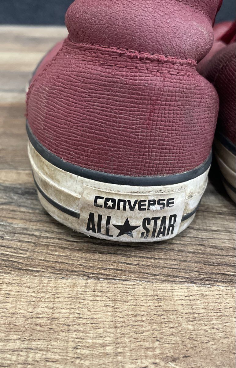 Converse Chuck Taylor All Star Street Mid Burgundy Leather Men's Size 9
