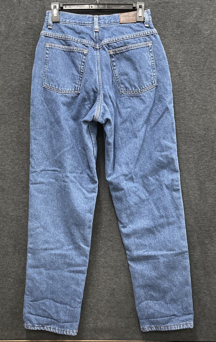 L.L. Bean Women's Blue Fleece Lined Relaxed Fit Denim Jeans Vintage Y2K Sz 8MT