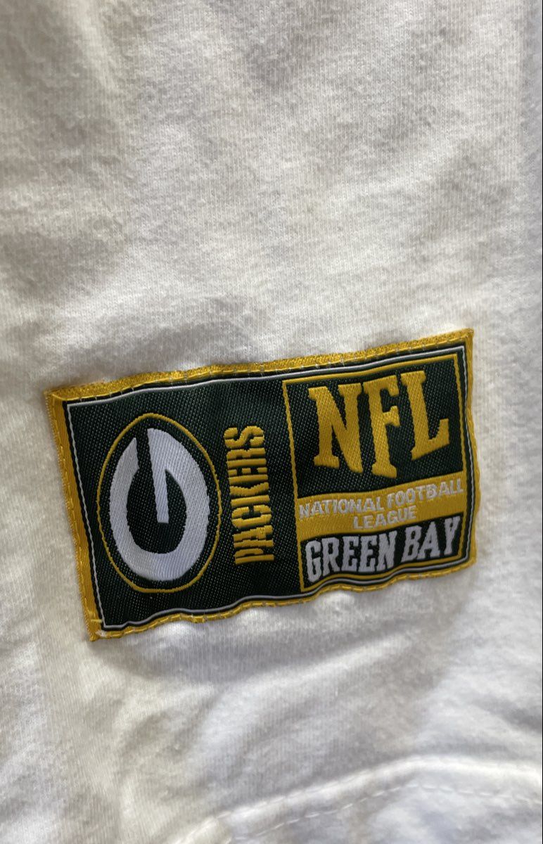 NFL Team Apparel Packers Men's LS T-Shirt Colorblock Starter Green White XL