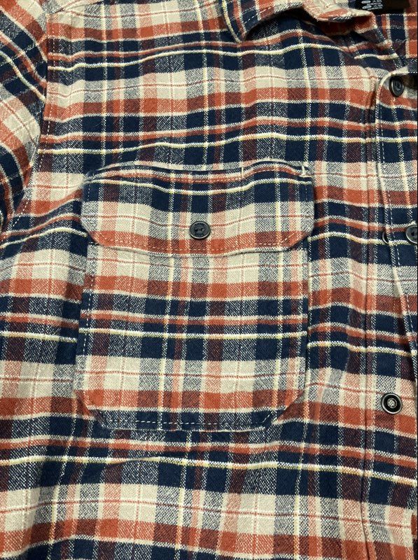 5.11 Tactical Men's Flannel Shirt Red Blue Plaid Long Sleeve Button Down Sz L