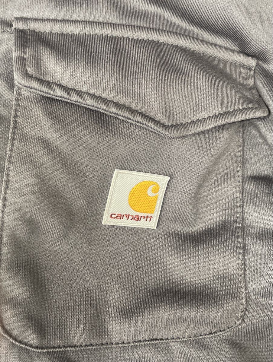 Carhartt Men's Paxton Heavyweight Quarter Zip Hooded Sweatshirt Grey Sz XL