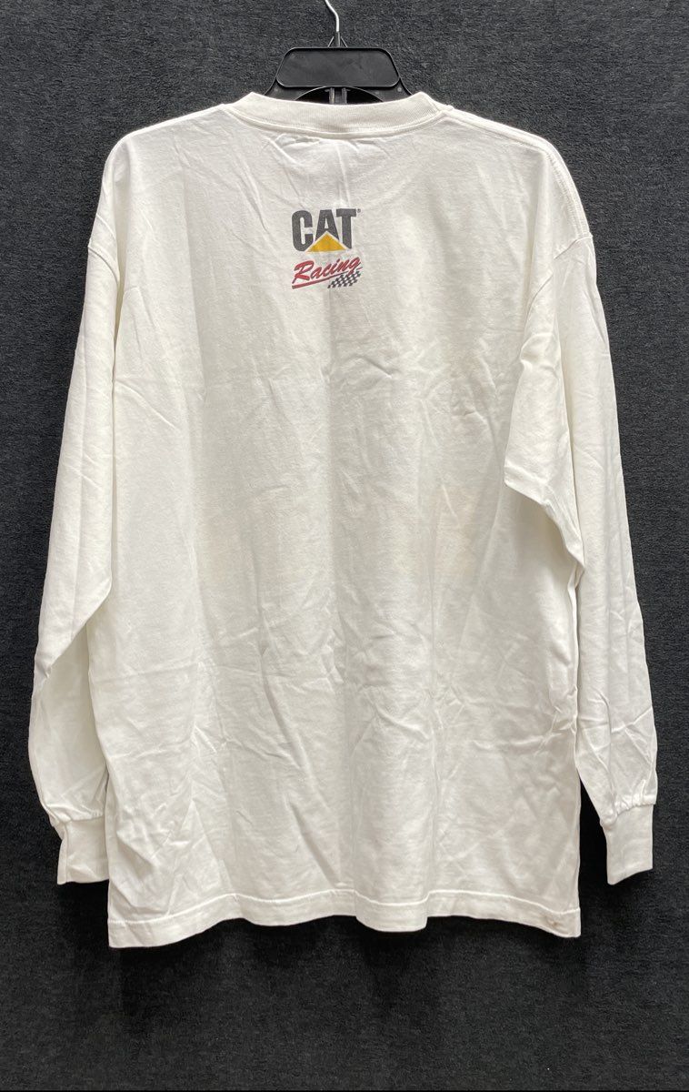 Vintage Ward Burton NASCAR CAT Racing Long Sleeve T-Shirt Bill Davis Racing XL