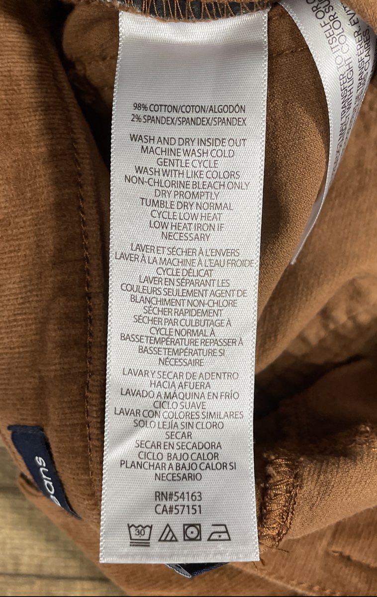 Calvin Klein Jeans Women's Rust Orange Corduroy Stretch 5-Pocket Pants Size 2
