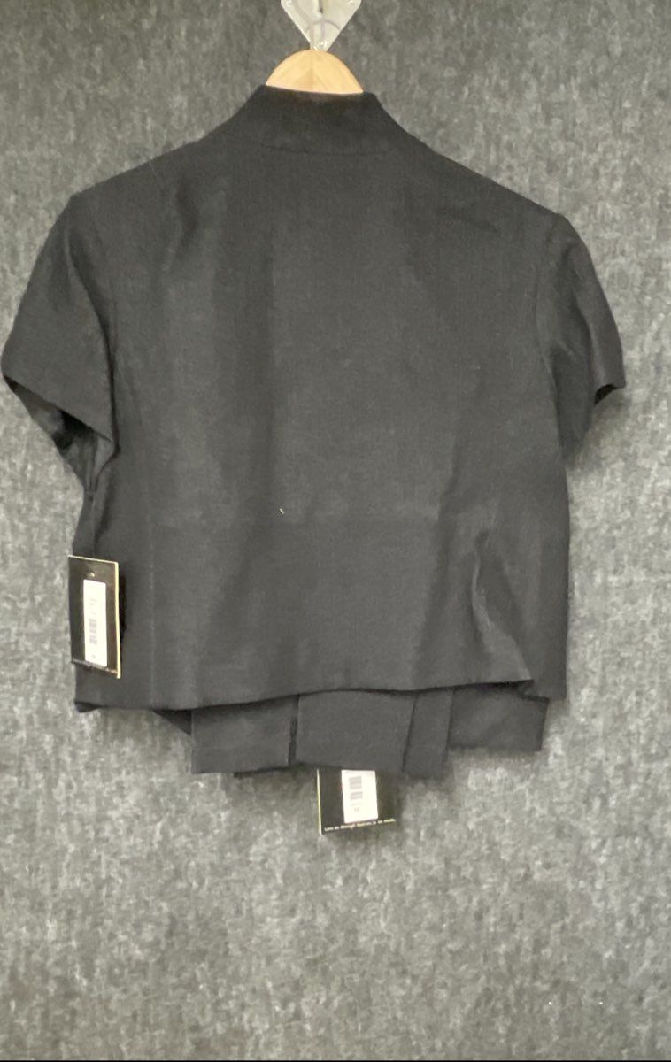 Citrine Collection Women's Black Two-Piece Cropped Jacket & Pants Set NWT Sz 14