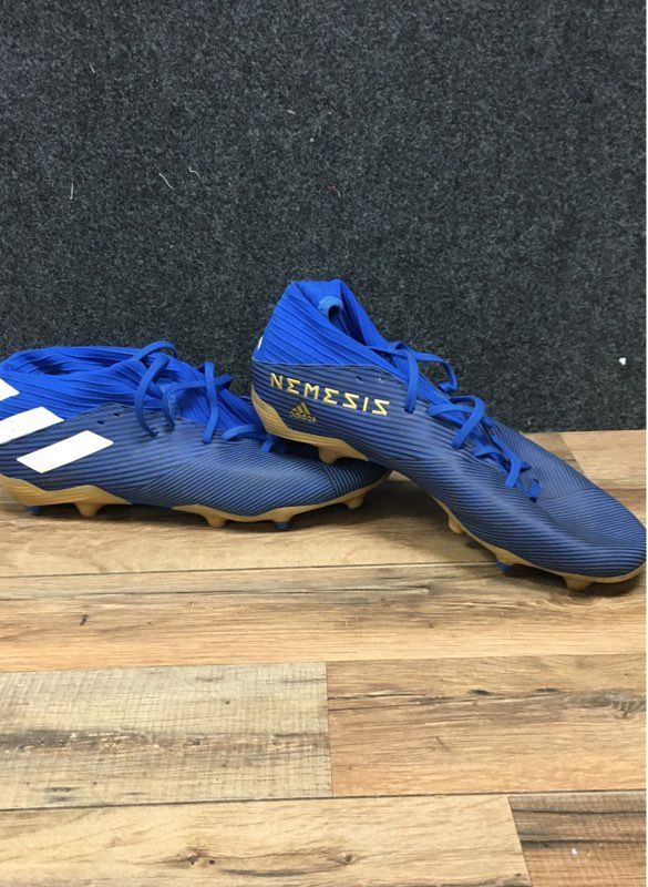 adidas Nemeziz 18.3 FG Blue Gold White Men's Soccer Cleats Size 9