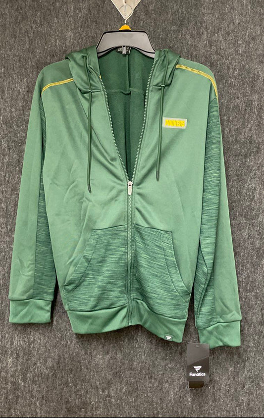 Fanatics Green Bay Packers Checkdown Pass Full-Zip Hoodie Green NWT Sz S