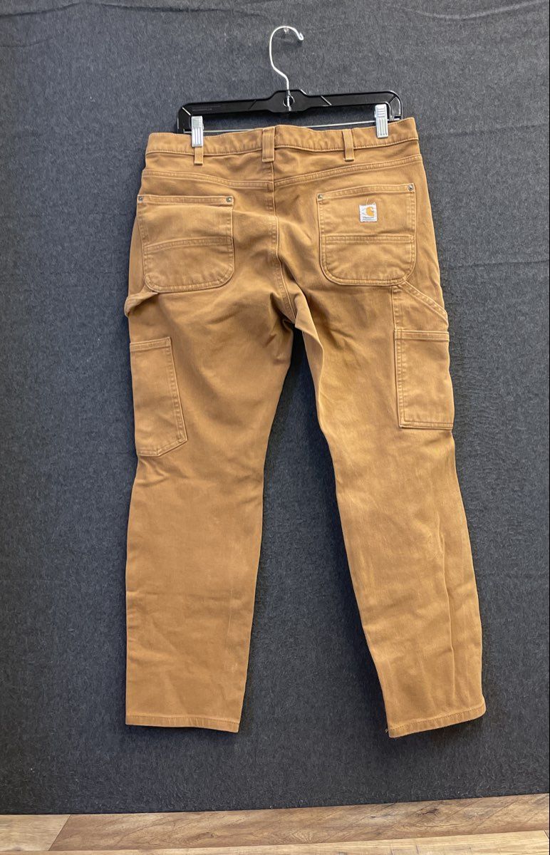 Carhartt Women's Brown Rugged Flex Relaxed Fit Double Front Work Pants Sz 12