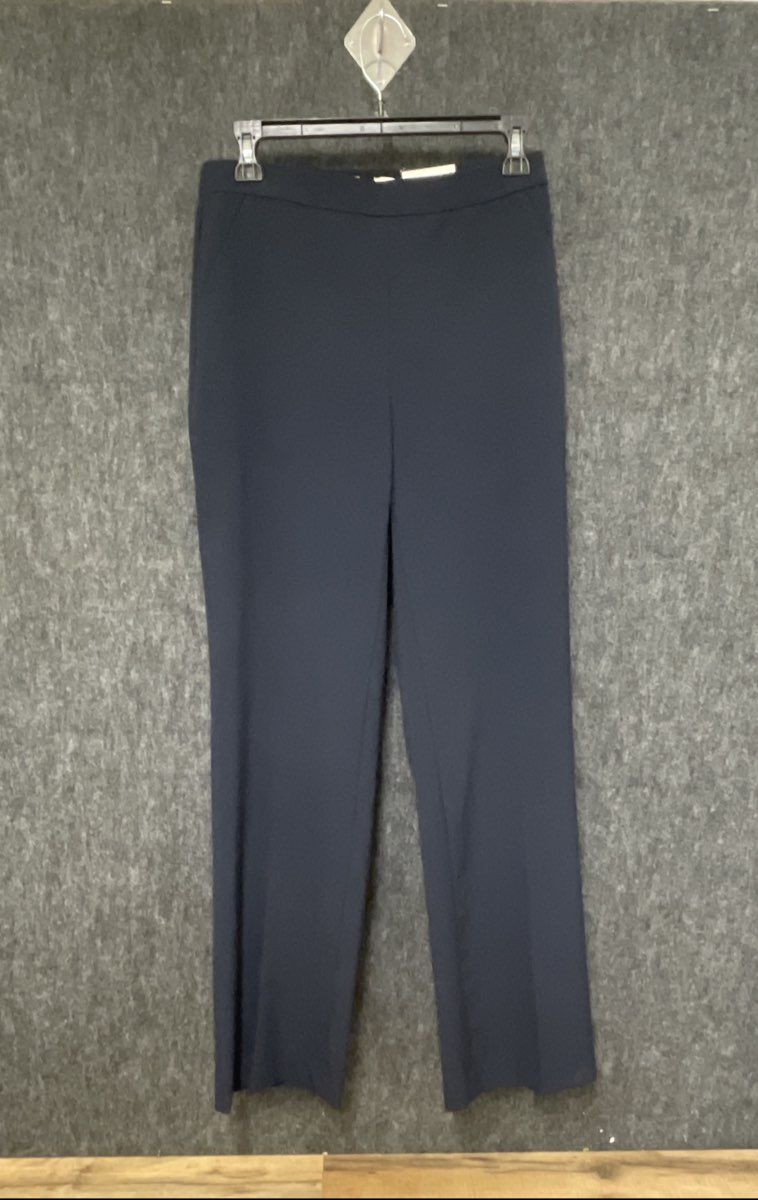 Dana Buchman Women's Navy Blue Straight Mid-Rise Pants NWT Size 4