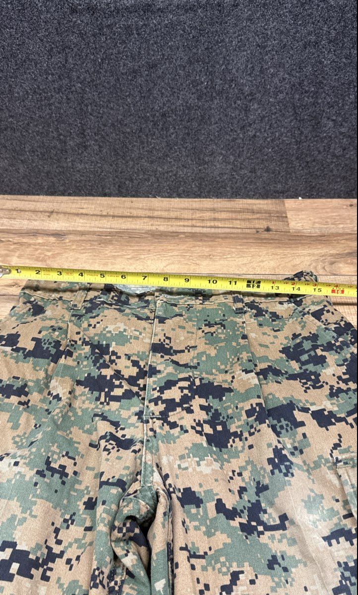 USMC Men's Woodland MARPAT MCCUU Combat Trousers Digital Camo Sz Small Short