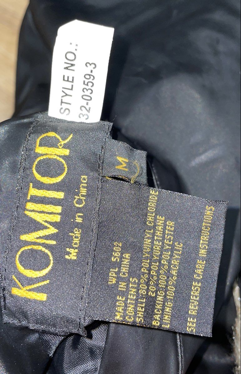 Vintage Y2K Komitor Women's Reversible Faux Fur Leather Coat Black Sz M
