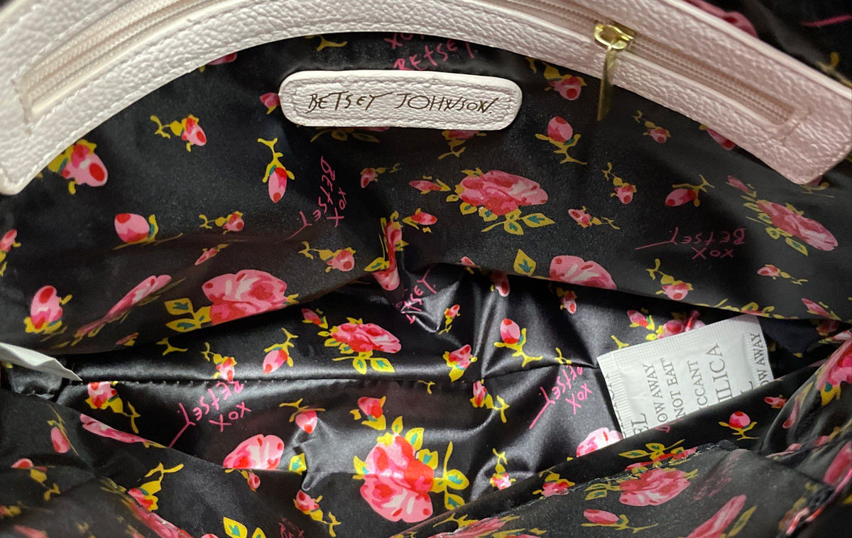Betsey Johnson Floral & Quilted Heart Wristlet Pouch Purse Lot of 2 Pieces