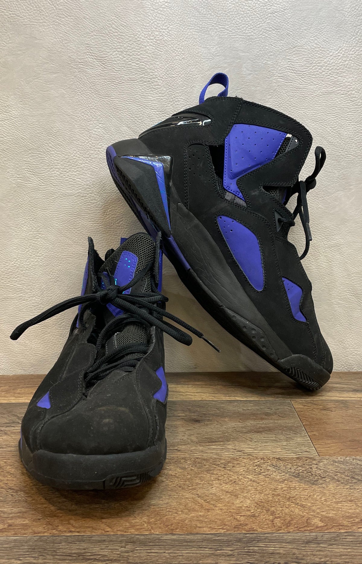 Nike Air Jordan True Flight Black Electric Purple Sneakers Men's Size 13