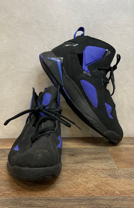 Nike Air Jordan True Flight Black Electric Purple Sneakers Men's Size 13