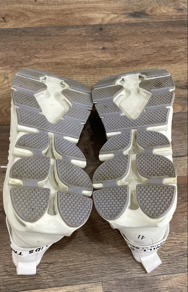 Love Weight Securing System White Knit Blade Fashion Sneakers Size 41