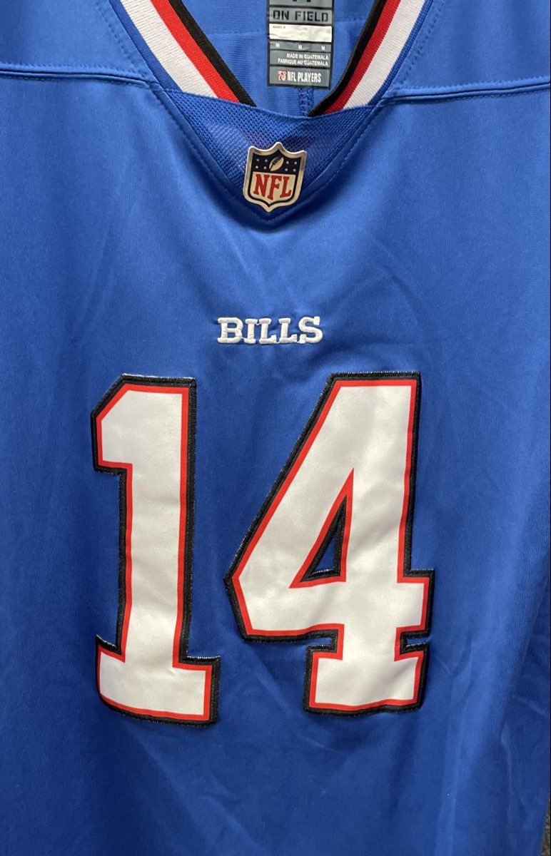 Nike Men's NFL Buffalo Bills Stefon Diggs 14 On Field Jersey Royal Blue Sz M
