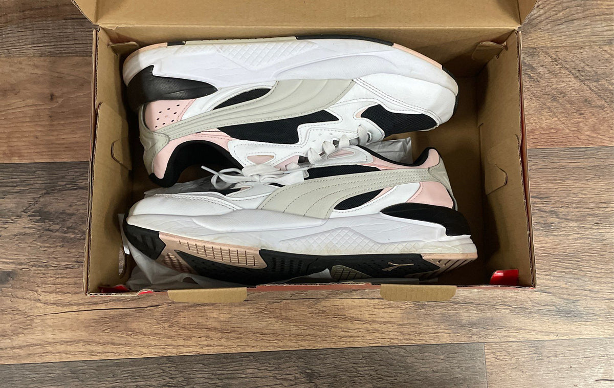 Puma X-Ray Speed White Black Rose Dust Women's Sneakers Size 11