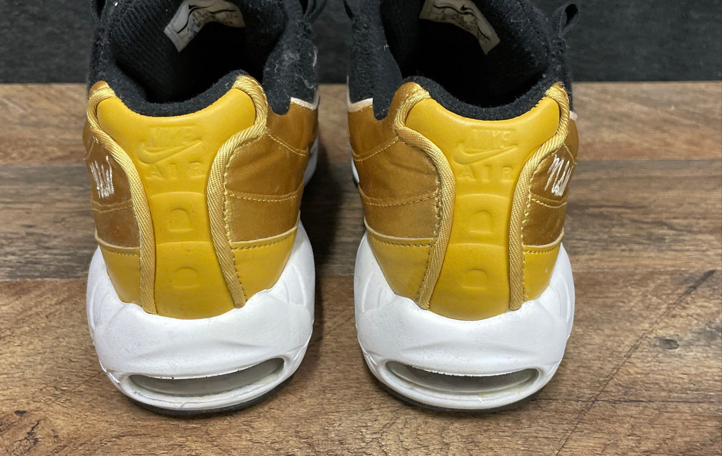 Nike Air Max 95 LX Wheat Gold Black Women's Sneakers AA1103-700 Size 8