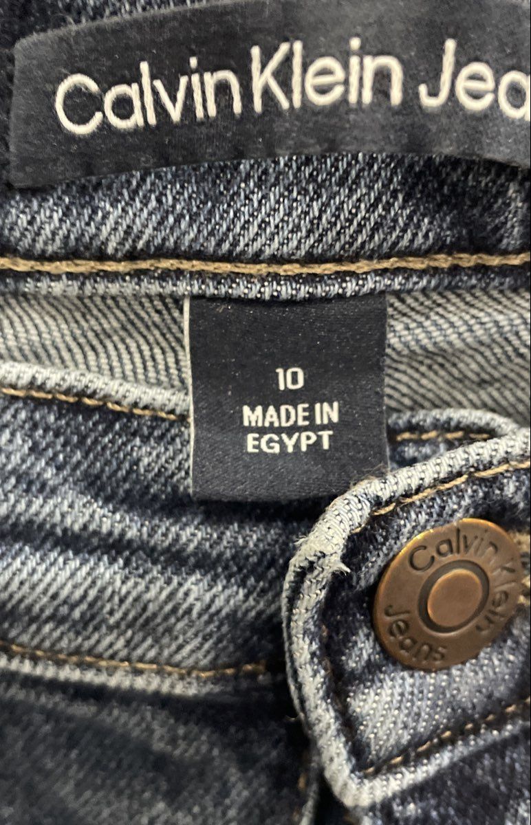 Calvin Klein Jeans Women's Blue Stretch Denim Medium Wash 5-Pocket Jeans Sz 10